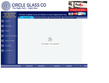 Tablet Screenshot of circleglassco.com